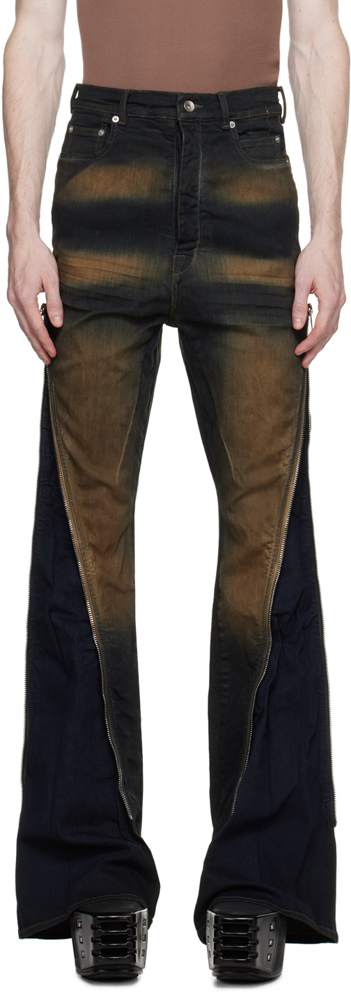 新品 RICK OWENS BOLAN BANANA INDIGO 28 bolan-banana-in-washed-indigo-