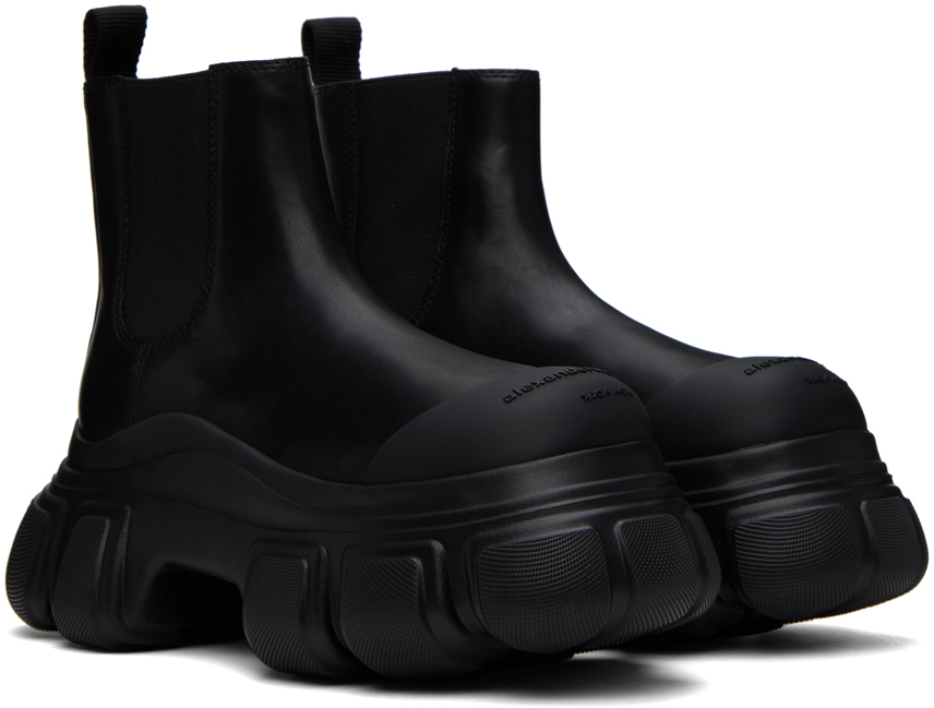 靴 alexanderwang Storm Ankle Boot 40/Black Alexander Wang Storm Leather Chelsea Boots | Black | FARFETCH