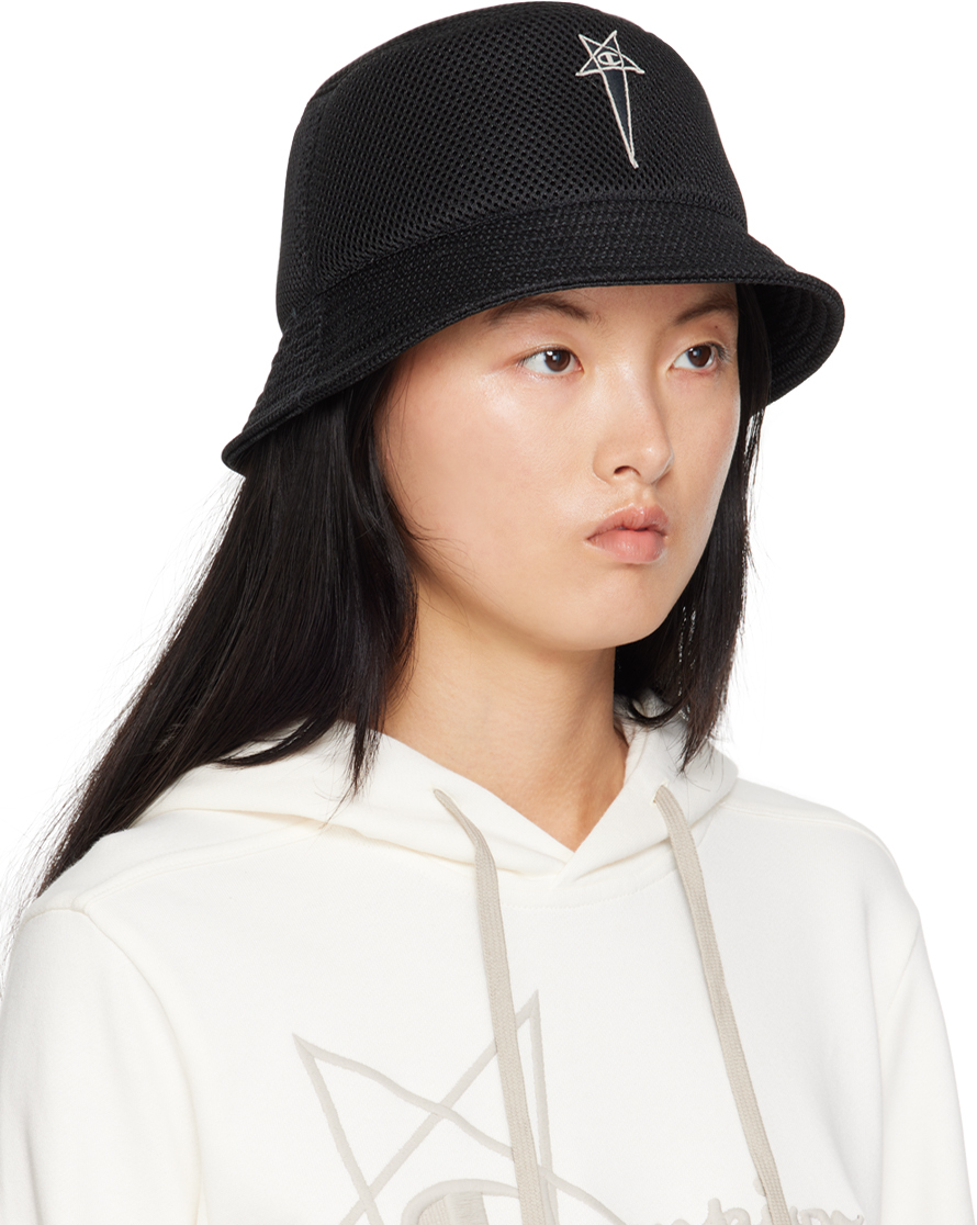 帽子 Rick Owens backet hat Rick Owens x Champion Men's' Gilligan Bucket Hat in Black