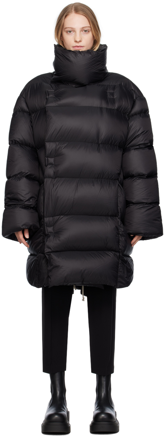 Shop Black Jumbo Drella Down Jacket on Sale at BeyondStyle – Get