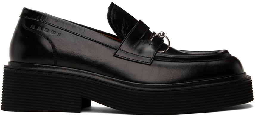 Marni Black O-Ring Loafers - Business Casual Shoes - Free