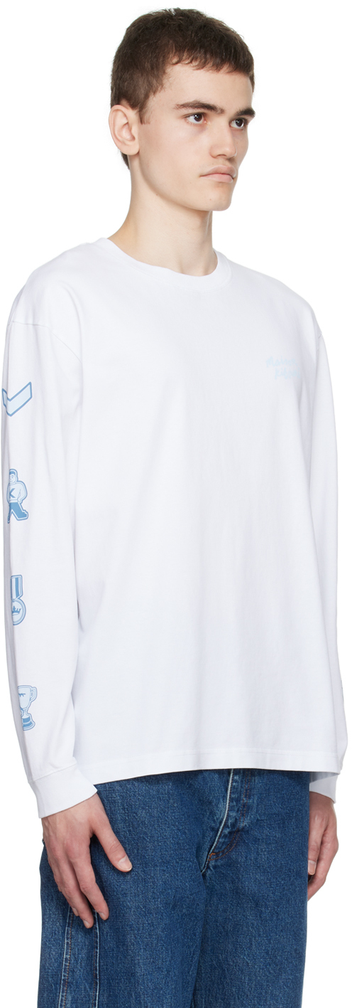 MAISON KITSUNÉ ホワイト Tシャツ Sサイズ メゾンキツネ MAISON KITSUNE フォックスヘッドパッチレギュラー
