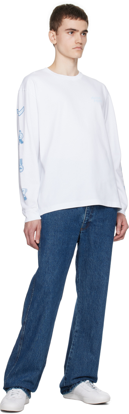 Shop White Printed Long Sleeve T-Shirt on Sale at