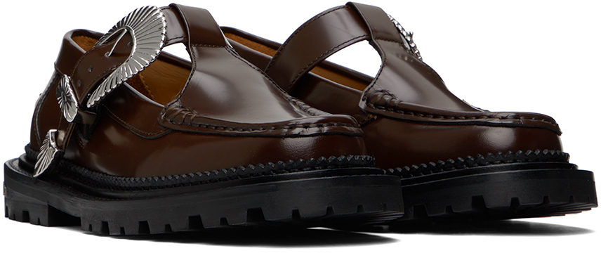 【関税込み】Toga Pulla SSENSE限定 ブラウン l ローファー Toga Pulla SSENSE Exclusive Brown Loafers - Shoes - BeyondStyle