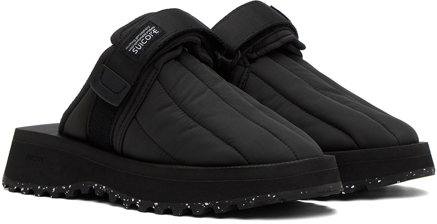 Suicoke Black ZAVO-Puffab Slippers - Business Casual Shoes Suicoke Black ZAVO-Puffab Slippers - Business Casual Shoes