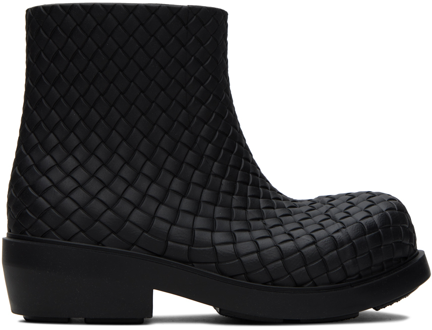 Bottega Veneta Black Fireman Boots - Shoes - Free Shipping