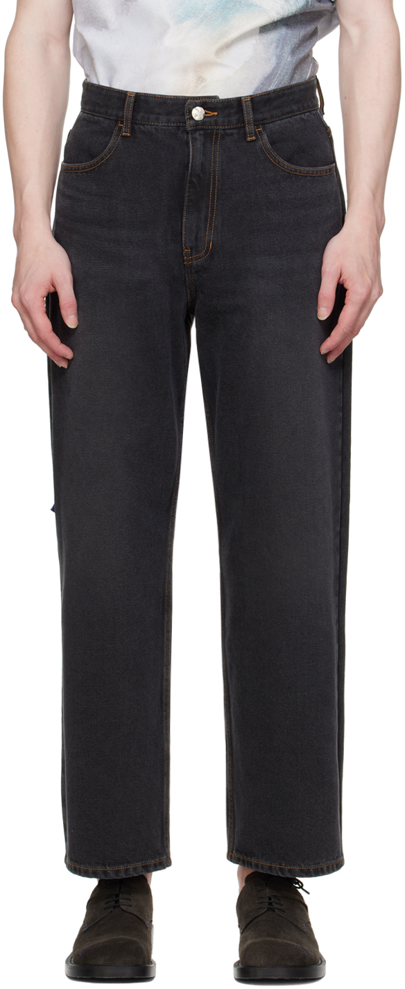 ADER error Black Significant Tag Jeans - Pants - BeyondStyle