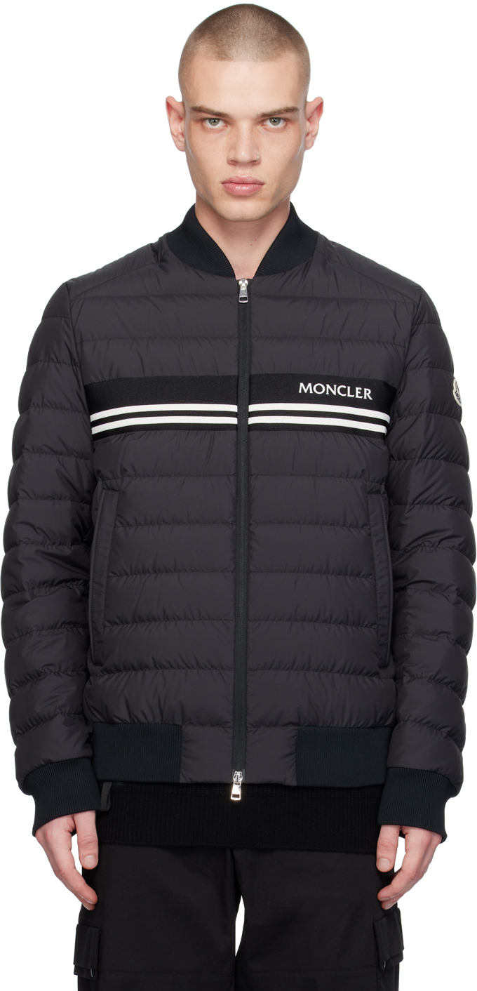 Moncler Black Patch Down Jacket - Coats - Save Extra 10% OFF
