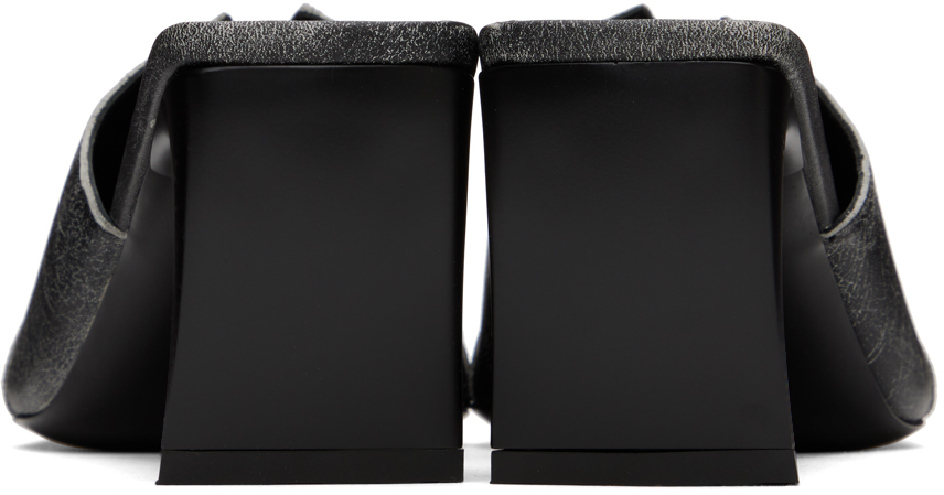 【関税込み】KNWLS SSENSE限定 ブラック Serpent ミュール KNWLS SSENSE Exclusive Black Serpent Mules - Slippers
