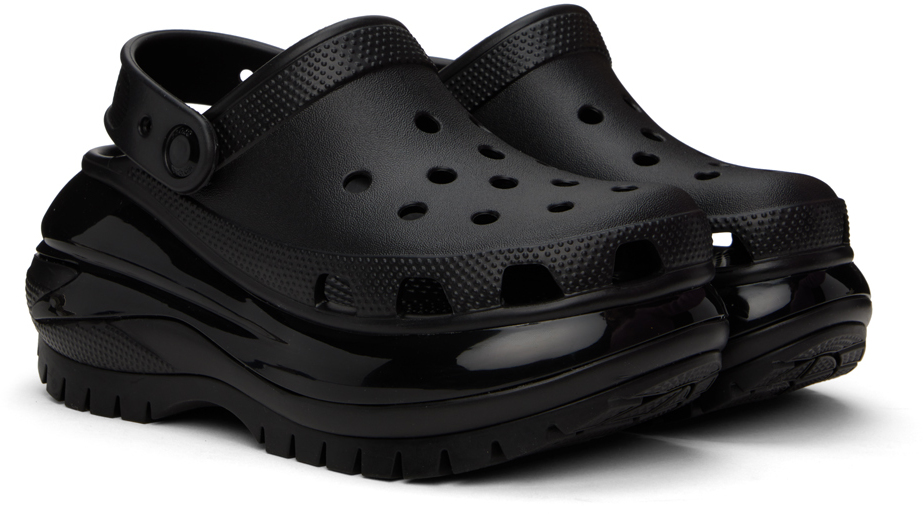 CROCS【送料/関税込】MEGA CRUSH CLOG*black Crocs Black Mega Crush Clogs - Sandals - BeyondStyle