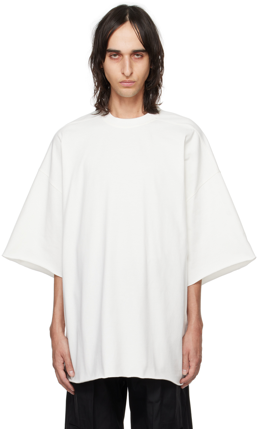大人気! RICK OWENS コットン トミー Tシャツ シンプル 個性的 Rick Owens White Tommy T-Shirt - T-Shirts - Compare Prices