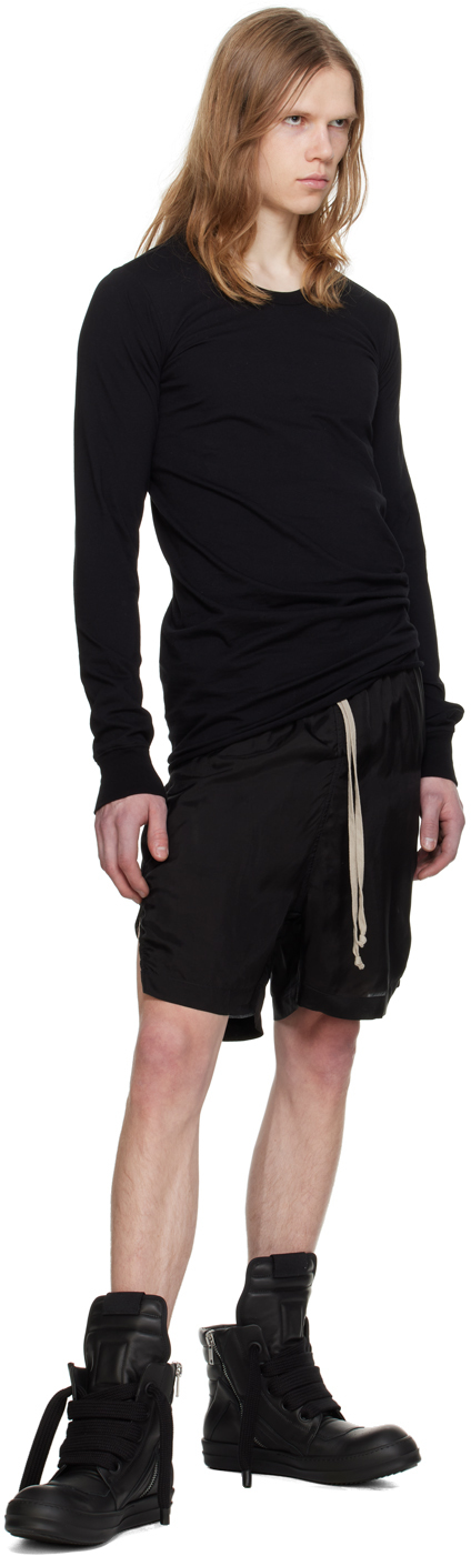 Rick Owens Black Jumbo Laced Geobasket Sneakers - Casual