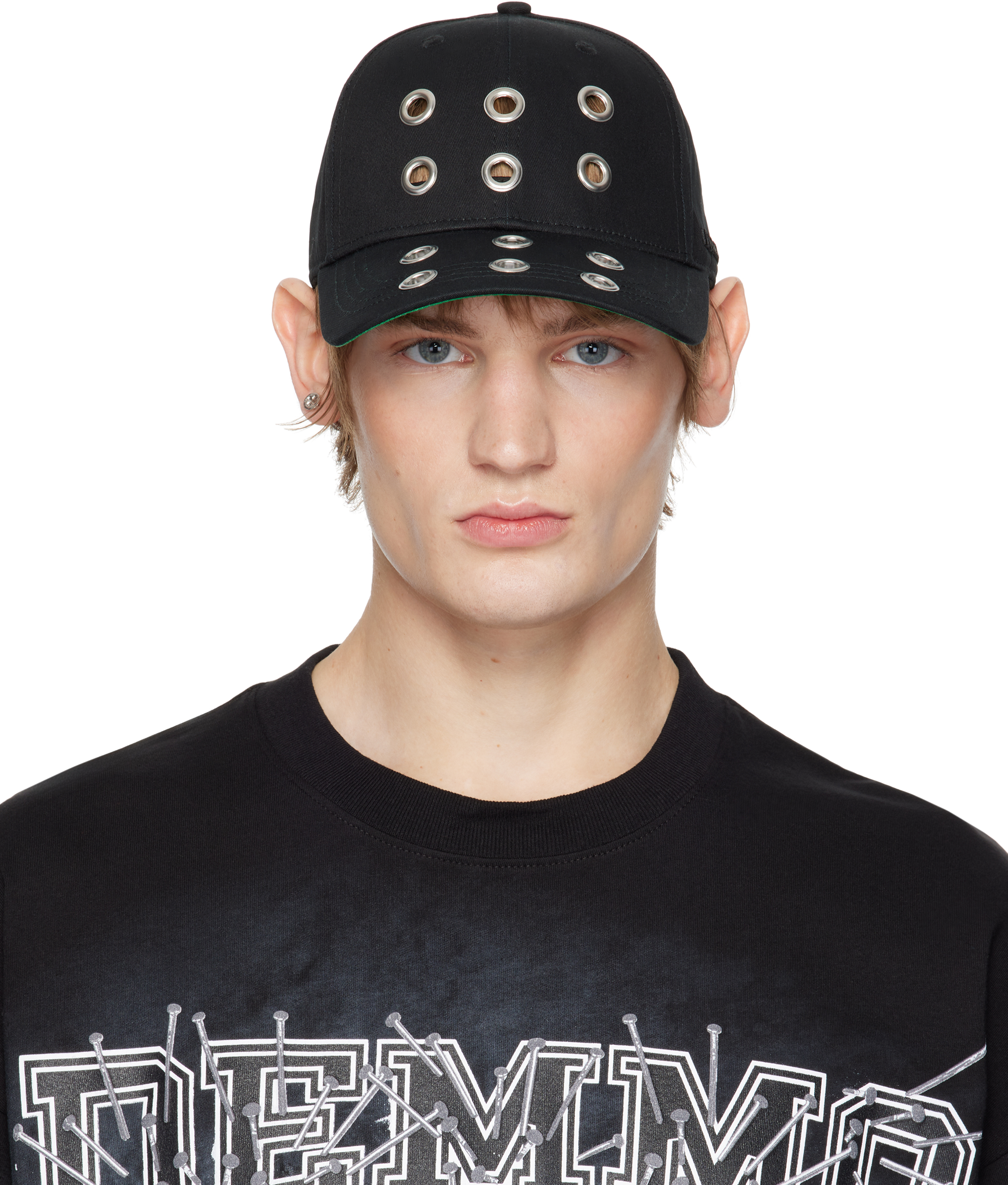 帽子 DEMMO HEADBANGER HAT opium archive DEMMO Black Headbanger Cap - Hats - BeyondStyle