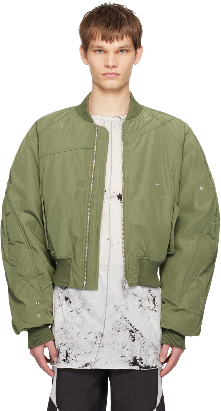 Shop SSENSE Exclusive Green Tranquil Bomber Jacket on Sale at