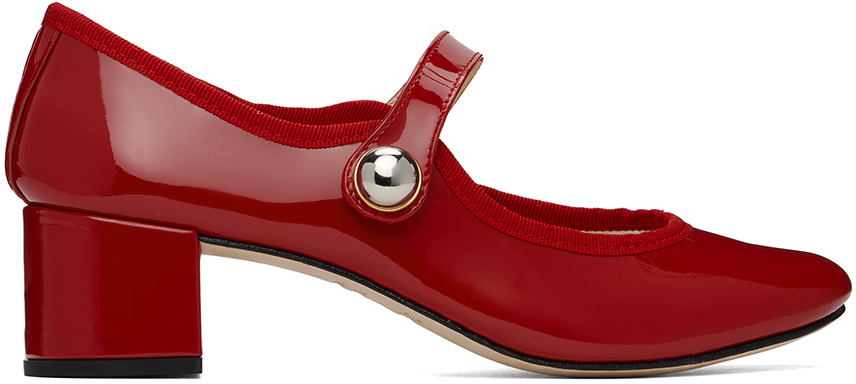 Shop Red Fabienne Mary Jane Heels on Sale at BeyondStyle