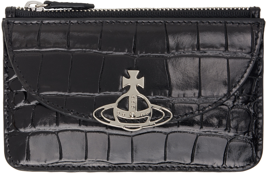Vivienne Westwood Black Half Moon Card Holder - Bags