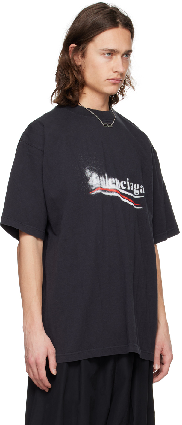 BALENCIAGA バレンシアガ Political Stencil Tシャツ Political Stencil T-shirt Medium Fit in Black/white