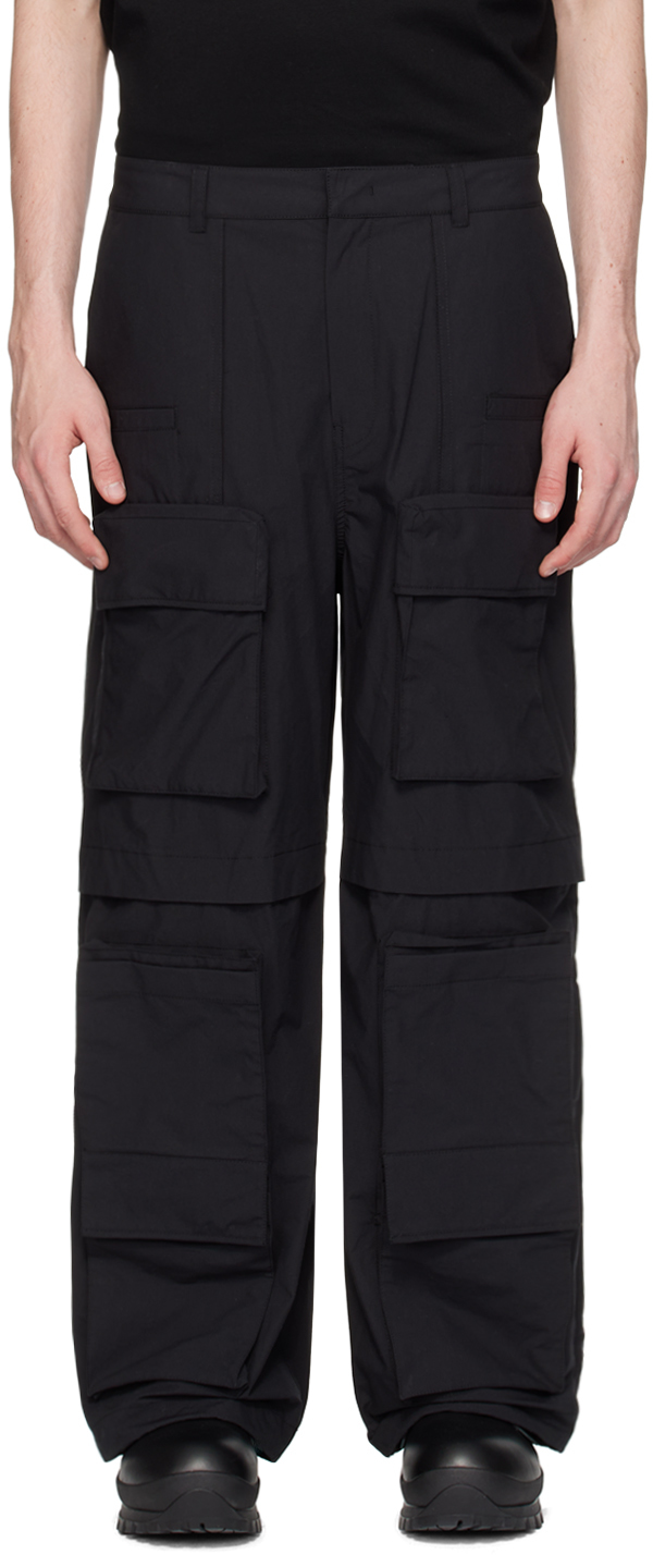 JUUN.J コットンカーゴパンツ 44 ブラック Shop Black Vented Cargo Pants on Sale at BeyondStyle – Get