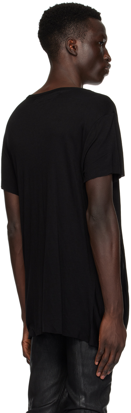 Julius Black Drape T-Shirt - T-Shirts - BeyondStyle