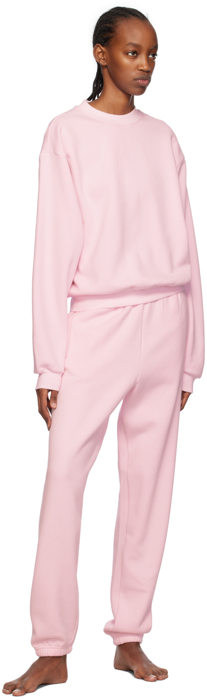 新品 SKIMS COTTON FLEECE FOODIE ピンク M パーカ SKIMS Pink Cotton Fleece Classic Hoodie SKIMS
