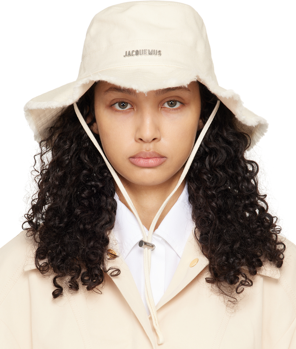 Jacquemus Off-White Les Classiques 'Le bob Artichaut' Hat
