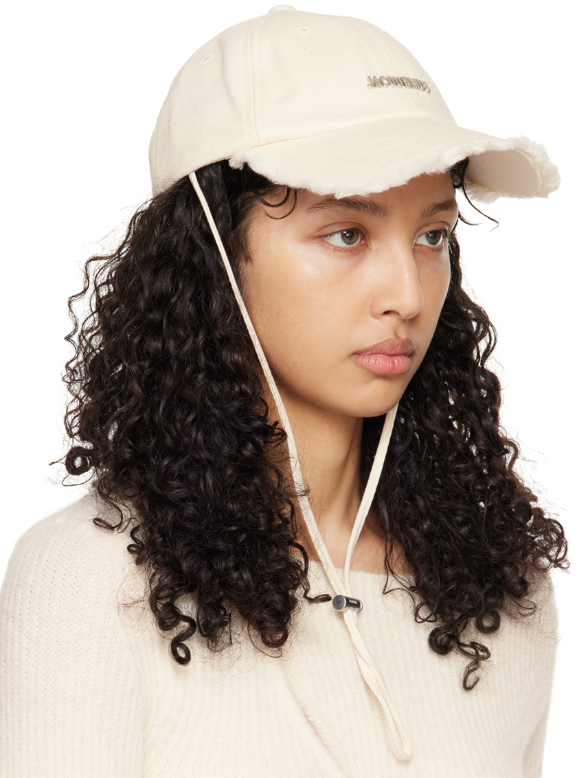 JACQUEMUS LA CASQUETTE AHAUT ホワイト58 La Casquette Artichaut baseball cap in white - Jacquemus