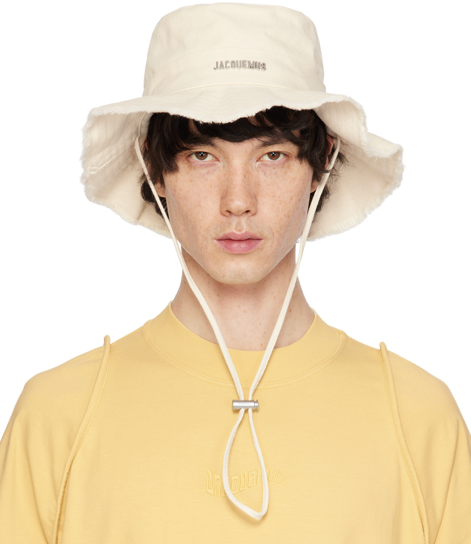 White Jacquemus Bucket Hat 17842281_37569729_600.jpg main image 4