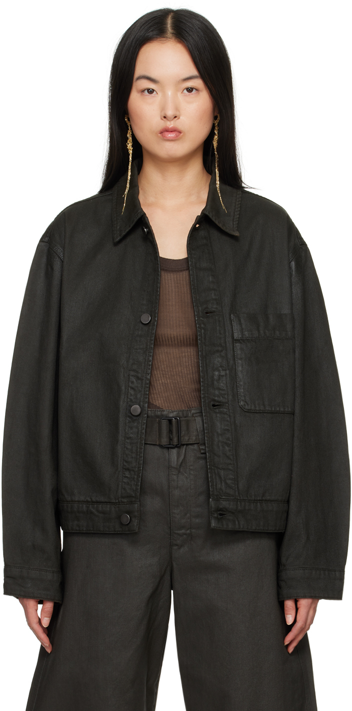 ジャケット・アウター LEMAIRE black boxy denim jacket LEMAIRE Black Boxy Denim Jacket Lemaire