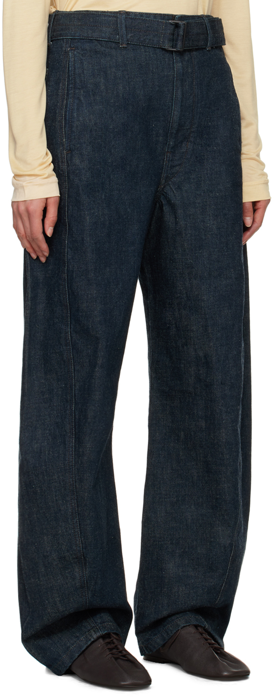 Lemaire Indigo Twisted Belted Jeans - Pants - Compare Prices from
