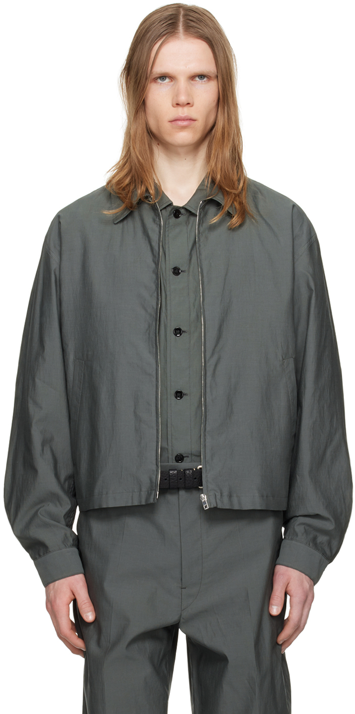 Lemaire Green Washed Jacket - Jackets - Free Shipping