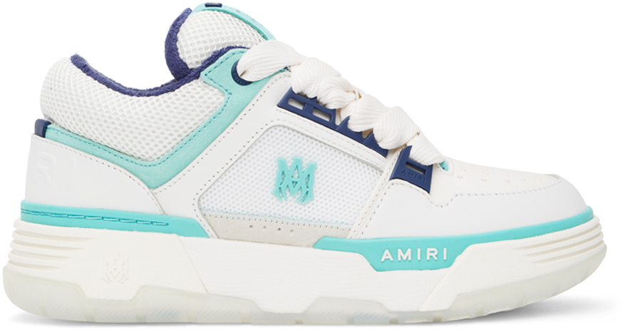 AMIRI White & Blue MA-1 Sneakers - Casual Shoes - BeyondStyle
