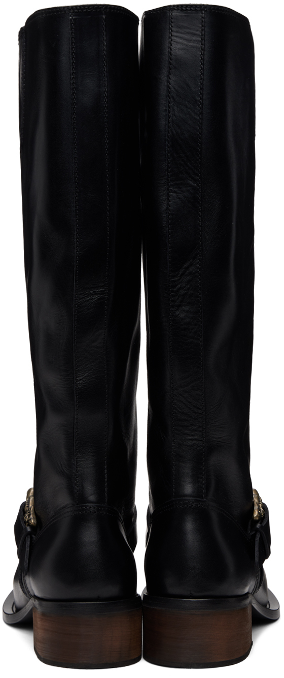 Enfants Riches Deprimes Black Motorcycle Boots - BeyondStyle