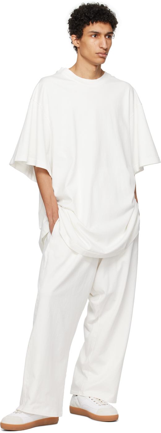 HED MAYNER｜SHORT-SLEEVED ROUND NECK T-SHIRTS (S22T60WHT Hed Mayner Man White T-shirts & Tank Tops | ModeSens