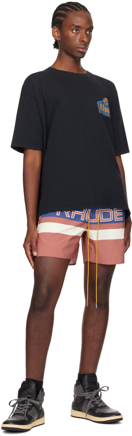Rhude SSENSE Exclusive Black 'Grand Cru' T-Shirt - T-Shirts