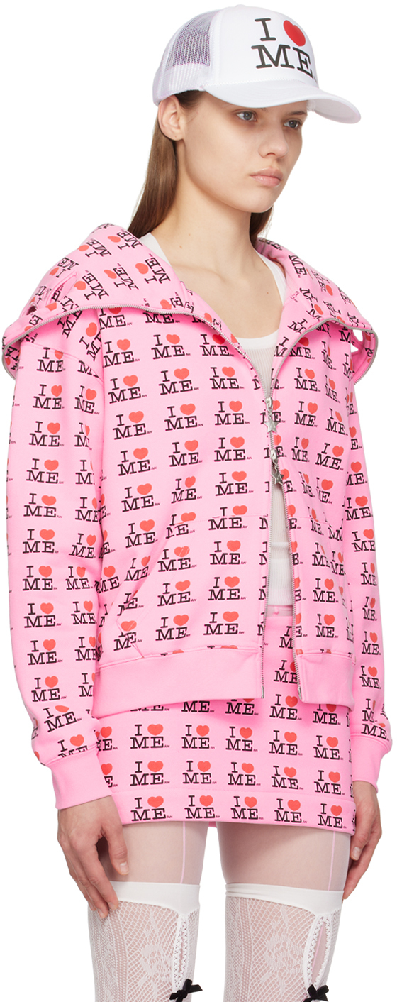 Ashley Williams Pink 'I Heart Me' Hoodie XS - Hoodies