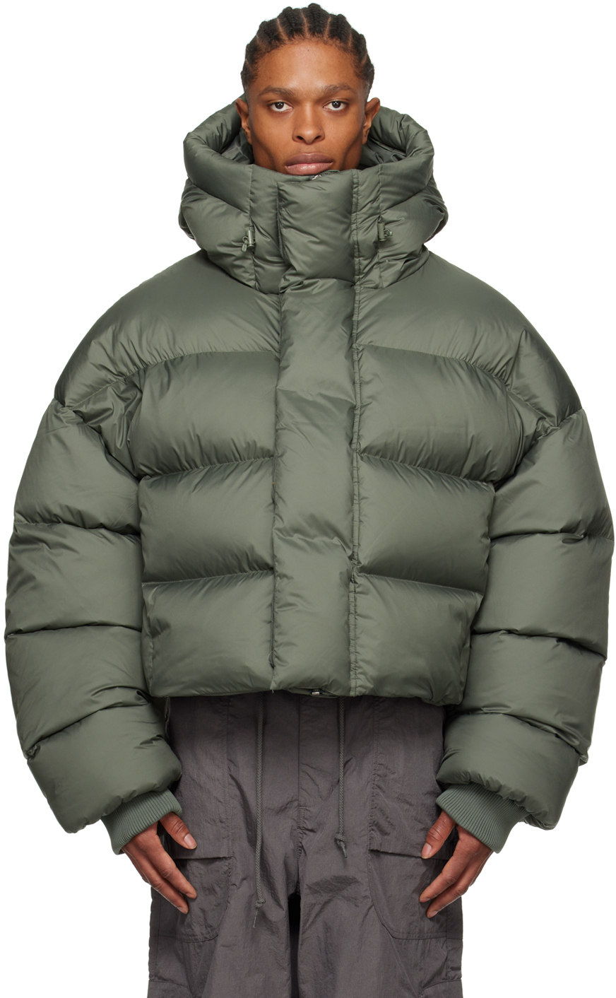 Shop Green Hooded Down Jacket on Sale at BeyondStyle – Get 60% Off