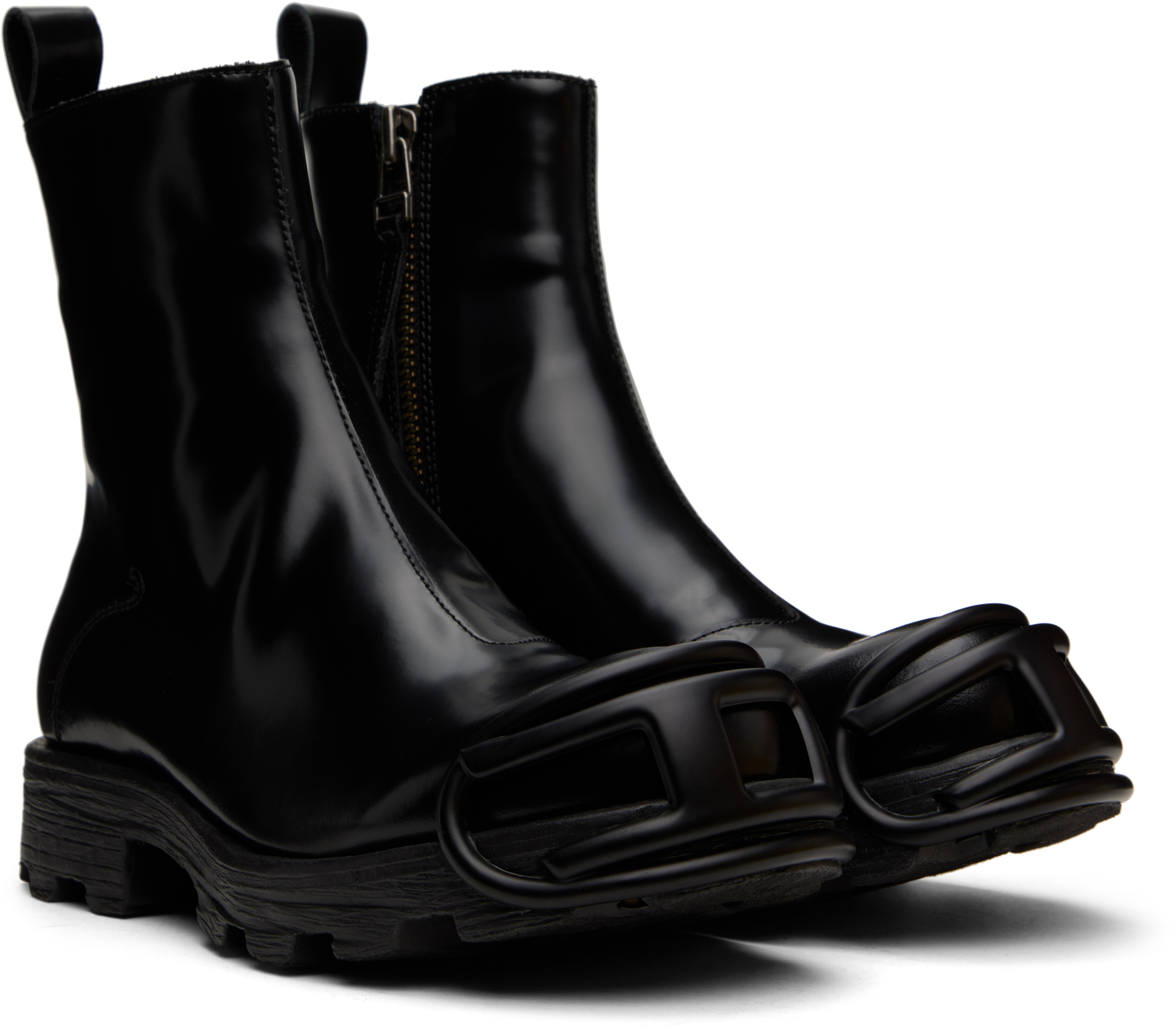 POOLDE／melted boots black Melted Wedge Boots – POOLDE