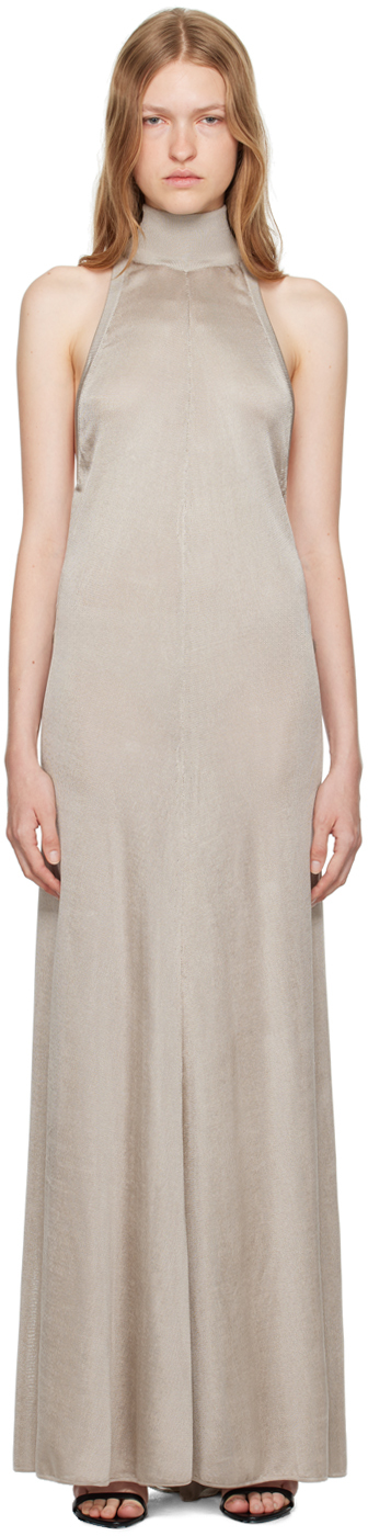 Tom Ford Taupe Halterneck Knit Evening Maxi Dress - Dresses & Skirts -  Compare Prices from 8+ Stores - BeyondStyle