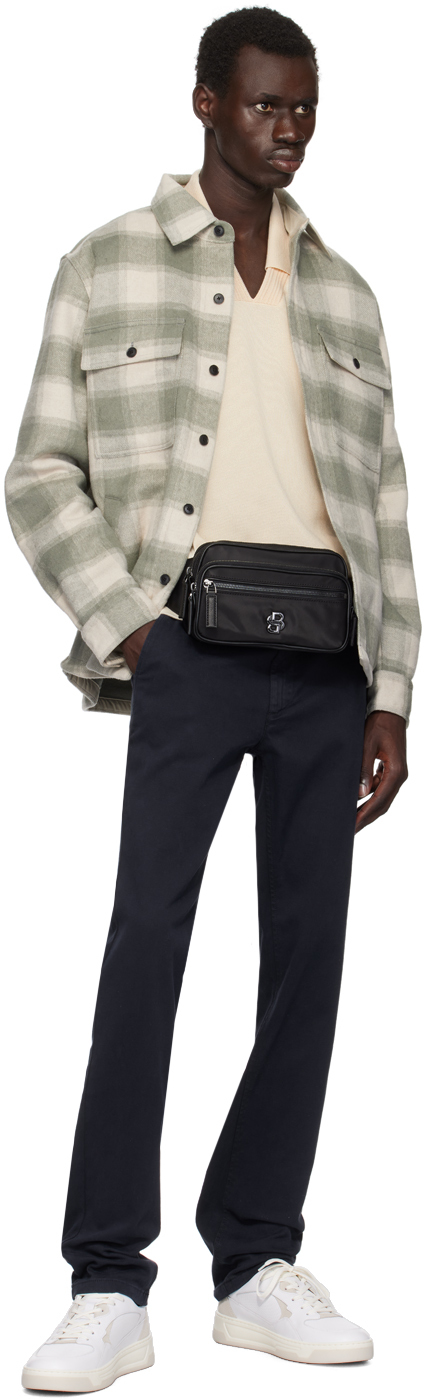 Hugo Boss Black Twill Double B Monogram Belt Bag - Bags