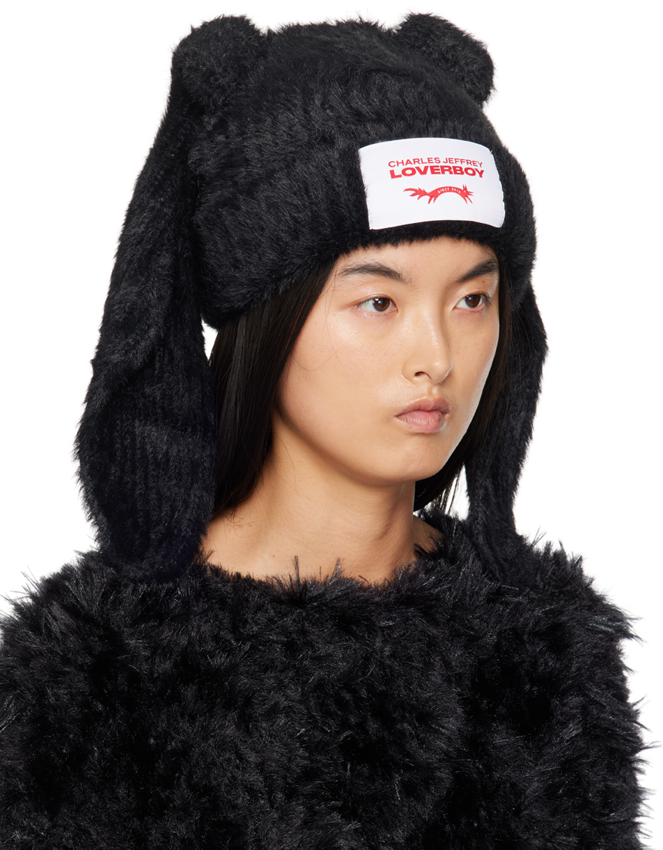 Charles Jeffrey Loverboy Fluffyネクタイ Charles Jeffrey LOVERBOY Black Fluffy Tie Charles Jeffrey