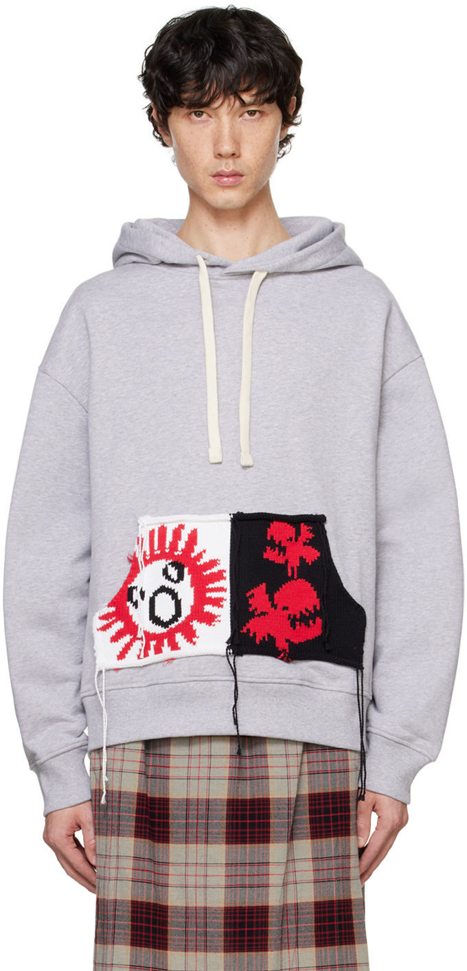 国内発送■CHARLES JEFFREY LOVERBOY■PATCH EARS HOODY Charles Jeffrey Loverboy Patch Ears Hoodie | Blue | FARFETCH GE