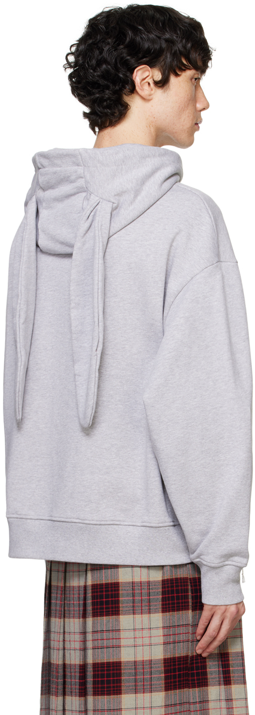国内発送■CHARLES JEFFREY LOVERBOY■PATCH RABBIT EARS HOODY Off-White Patch Rabbit Ears Hoodie by Charles Jeffrey