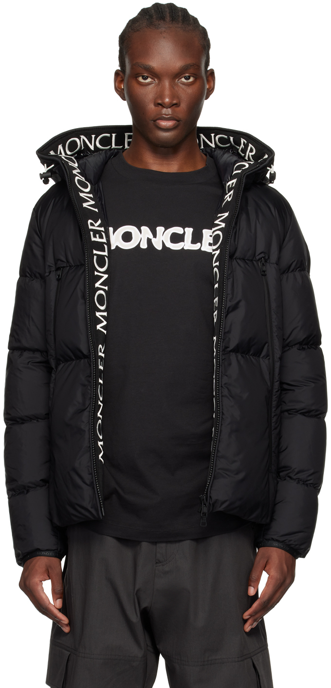 Moncler Black Montcla Short Down Jacket - Coats - BeyondStyle