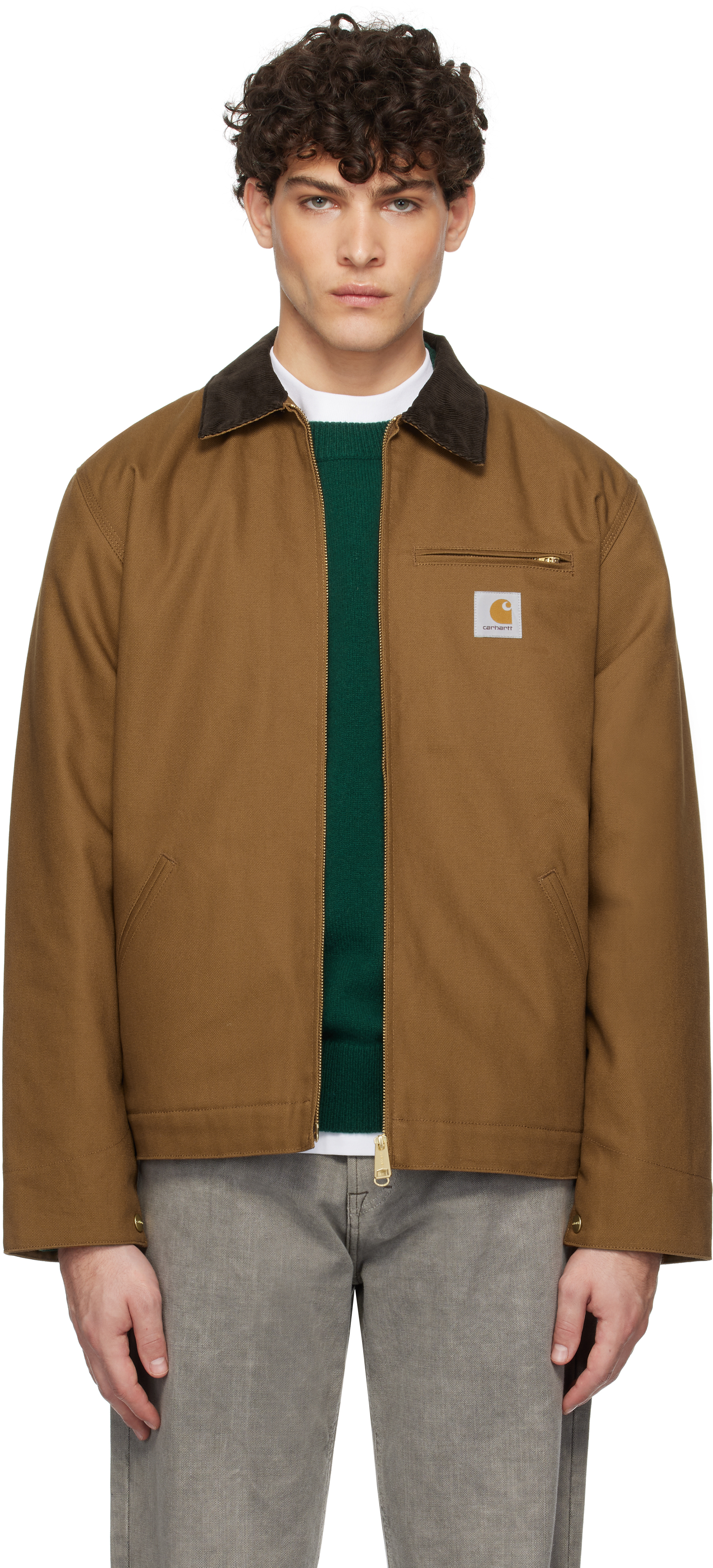 ジャケット・アウター carhartt invincible Detroit jacket brown Size L】Carhartt WIP x INVINCIBLE Reversible Detroit Jacket