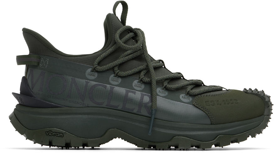 スニーカー MONCLER BLACK TRAILGRIP LITE2 SNEAKERS Trailgrip Lite 2 logo ripstop running shoes in black