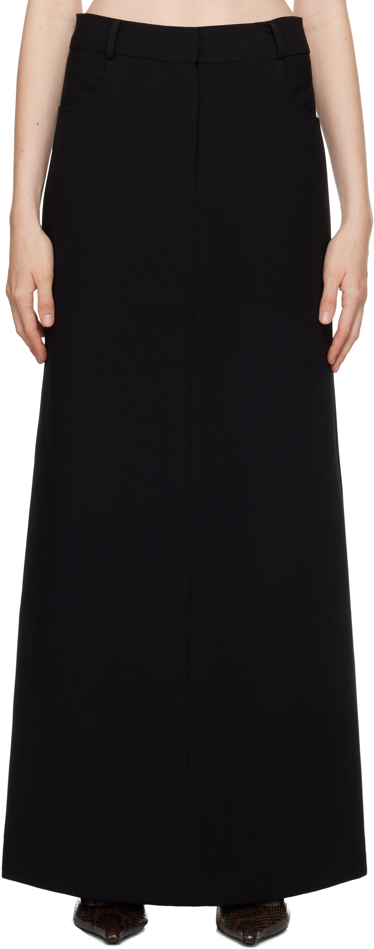 【関税込み】The Frankie Shop ブラック Malvo マキシスカート Malvo Long Pencil Skirt - Black – The Frankie Shop