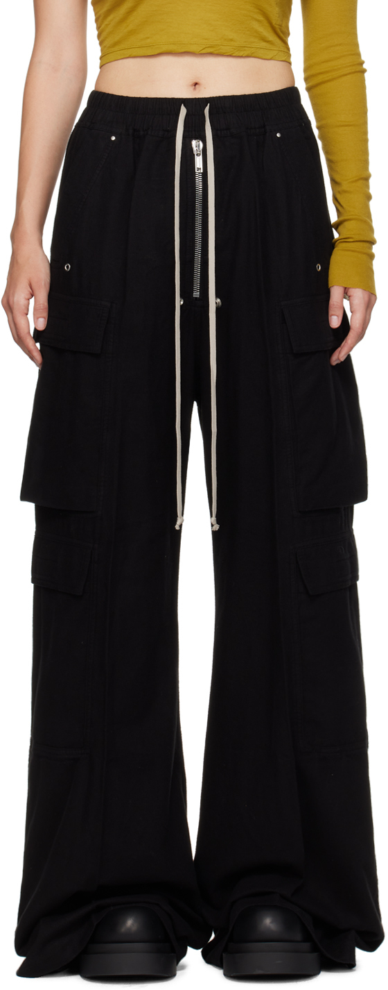 Black Porterville Double Cargo Jumbo Belas Trousers – On