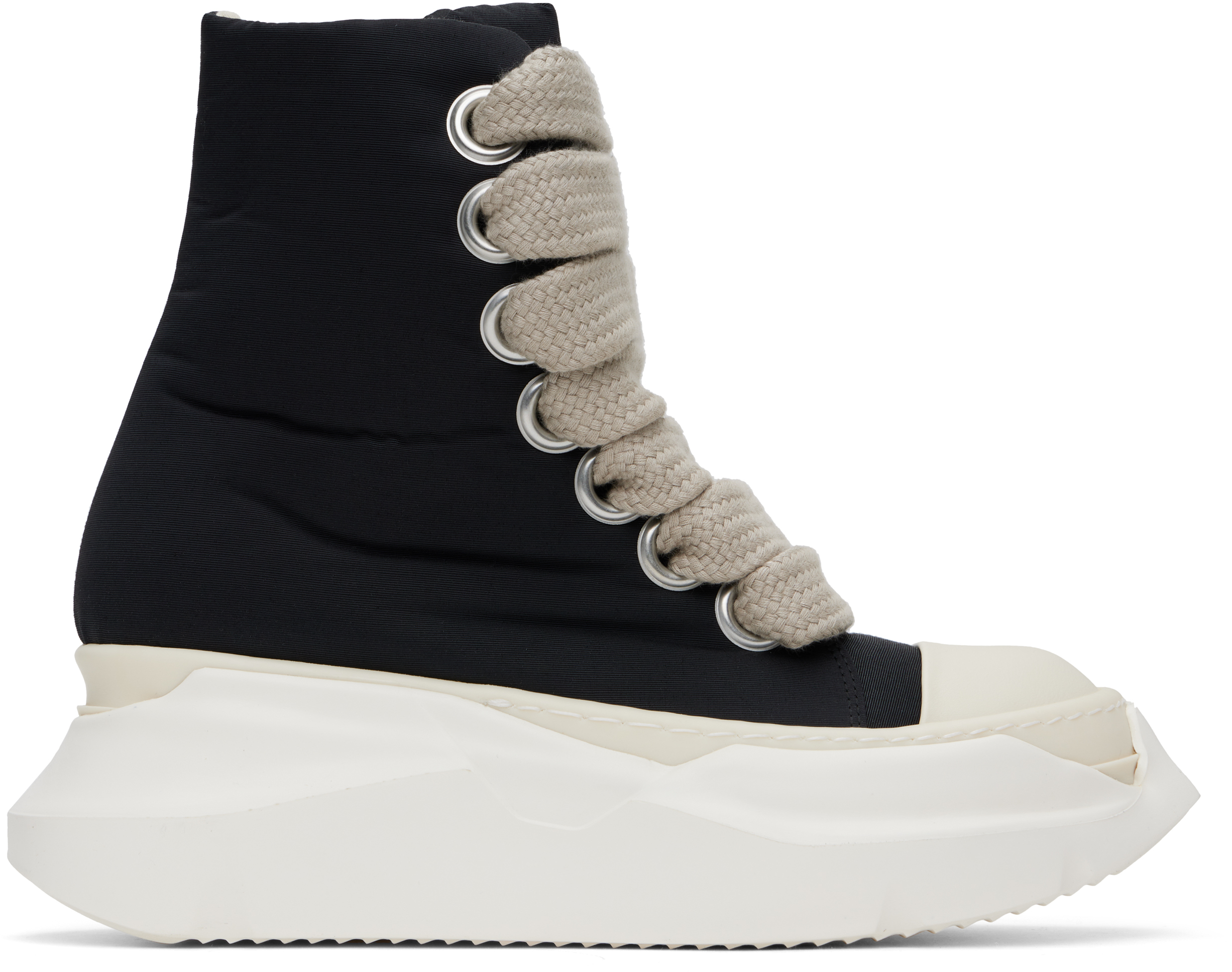 Rick Owens Porterville Jumbo Laced Abstract スニーカー Rick Owens Black Porterville Jumbo Laced Abstract Sneakers