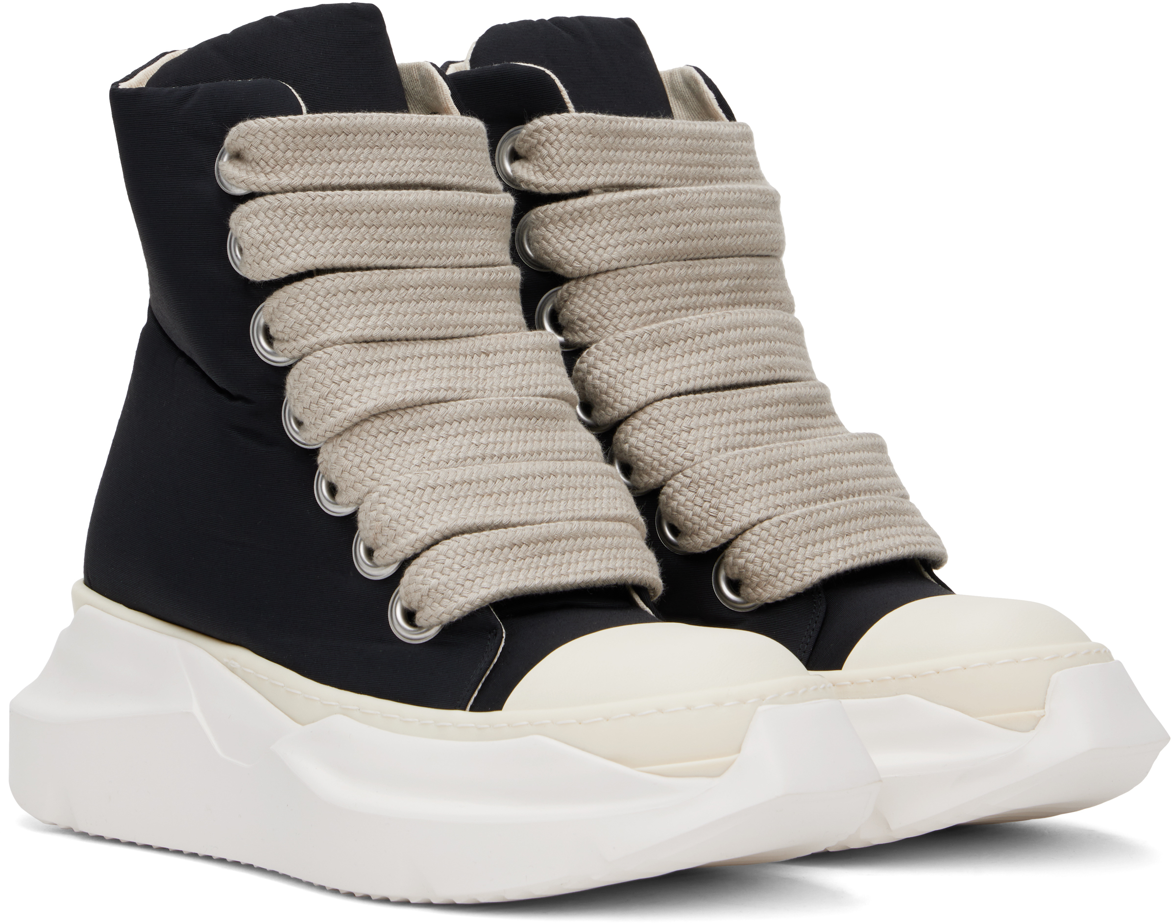 Rick Owens  Porterville Jumbo Laced Abstract スニーカー Black Porterville Jumbo Laced Abstract Sneakers by Rick