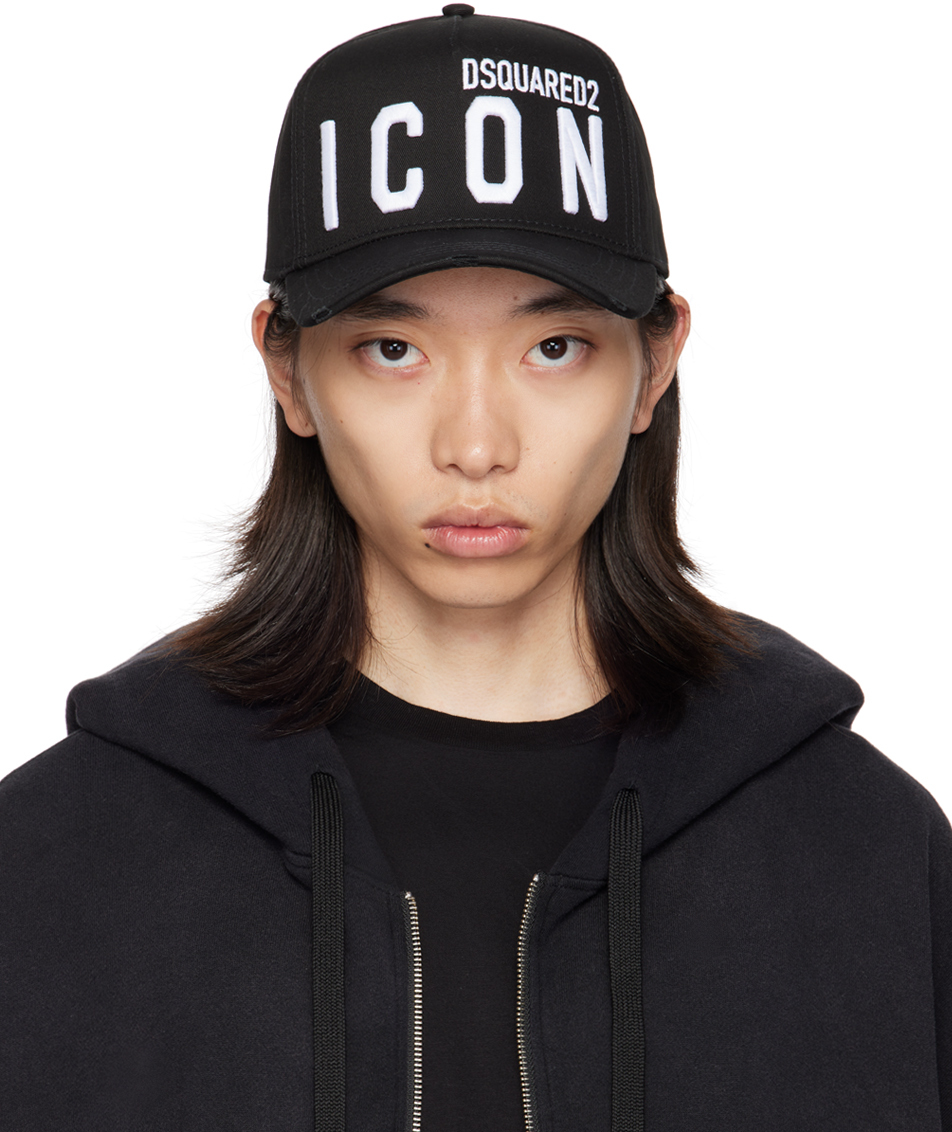 ＠DSQUARED2 ICON CAP Hat Black Dsquared2 Icon Baseball Cap Black Cult Hat New | eBay